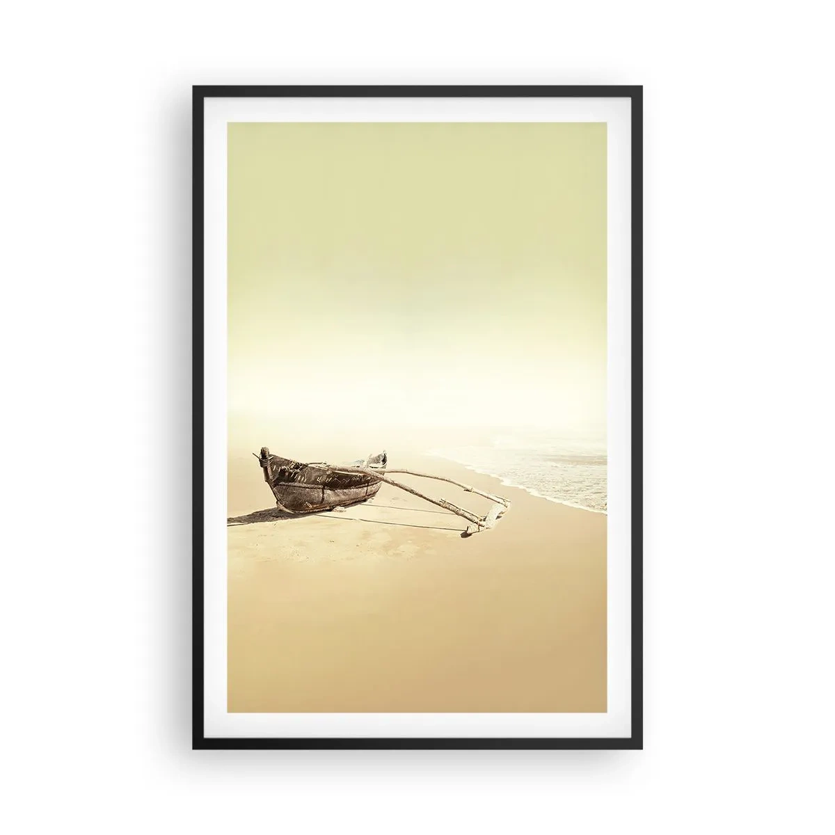 Pôster com moldura preta - Memória dos mares do sul - 61x91 cm