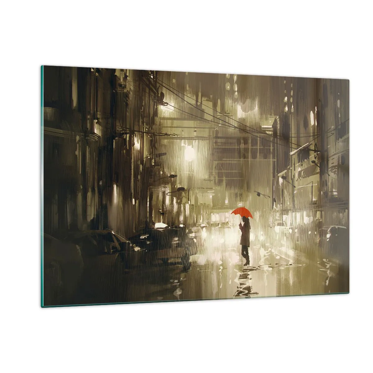 Quadro em vidro - Sozinha, mas não solitária - 120x80 cm