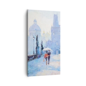 Quadro em tela - A chuva deve ter nos encantado - 55x100 cm