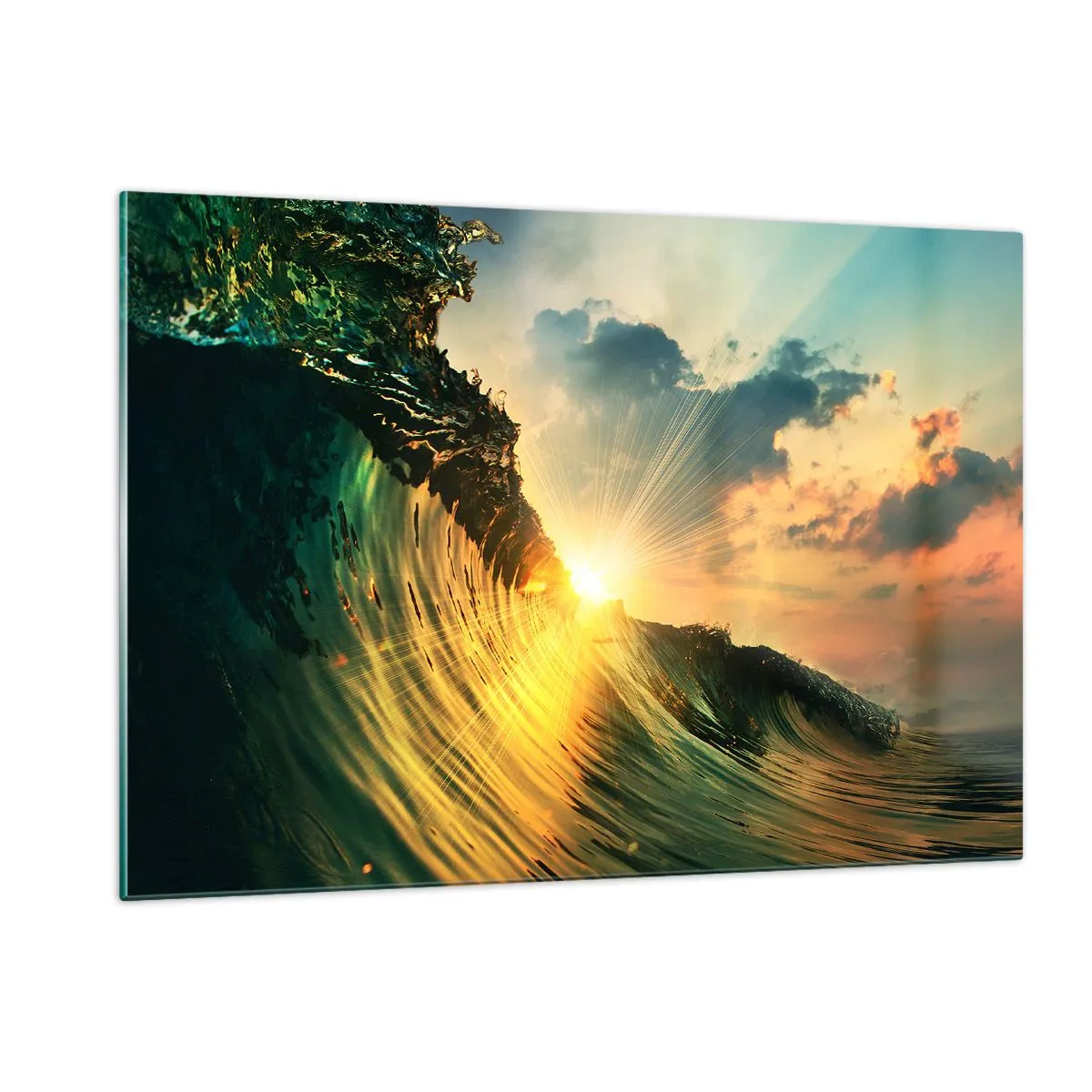 Quadro em vidro - Surfer, onde está? - 120x80 cm
