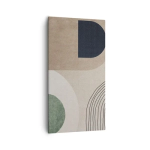 Quadro em tela - A gentileza do oval - 55x100 cm