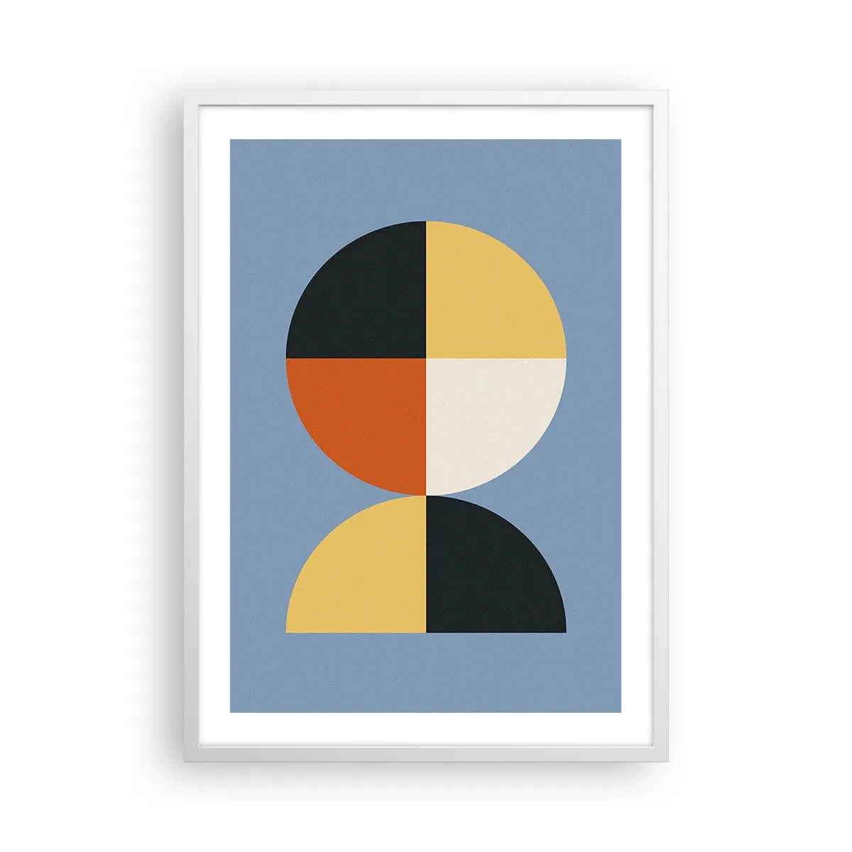 Pôster em moldura branca - Verja e conte - 50x70 cm