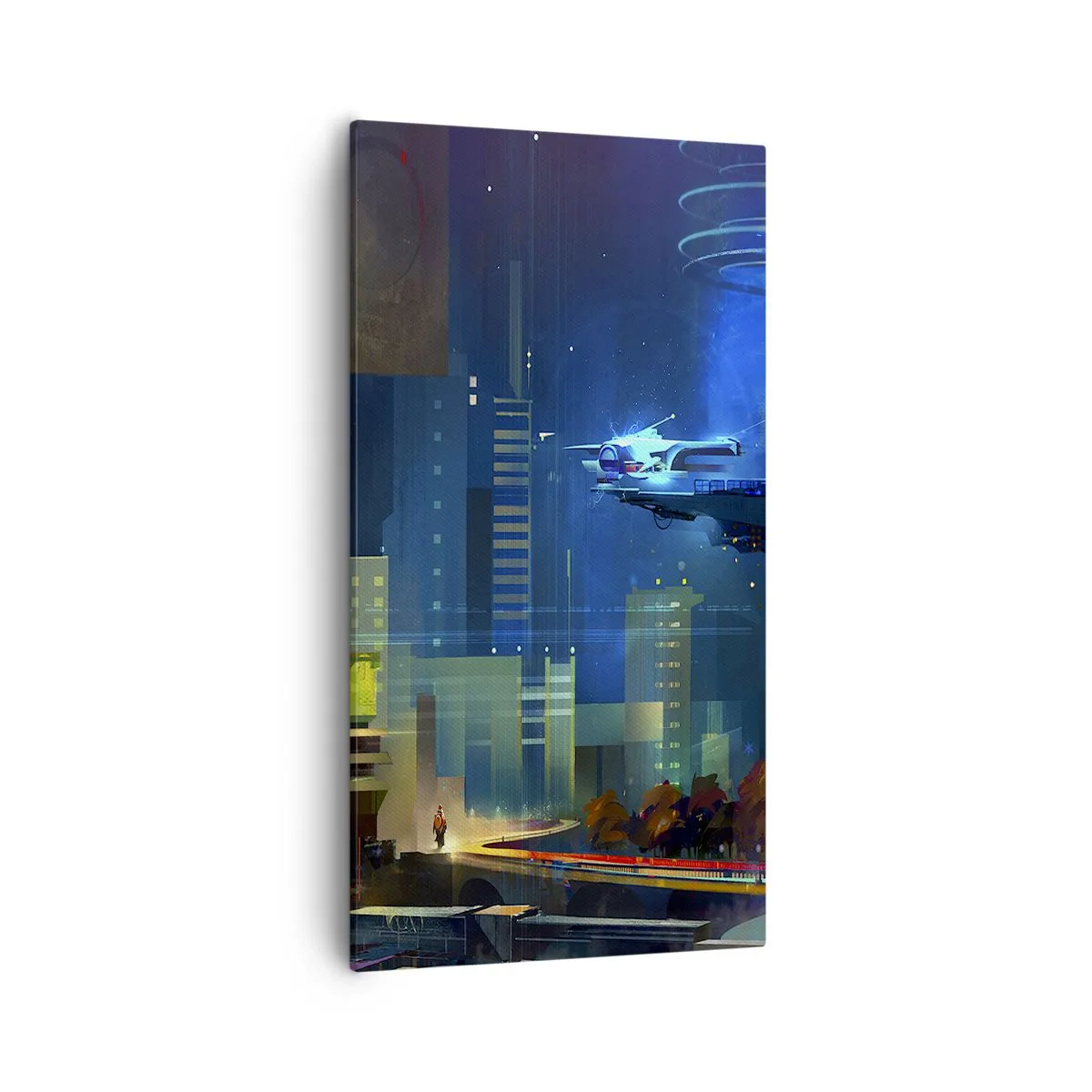 Quadro em tela - Num futuro próximo - 55x100 cm