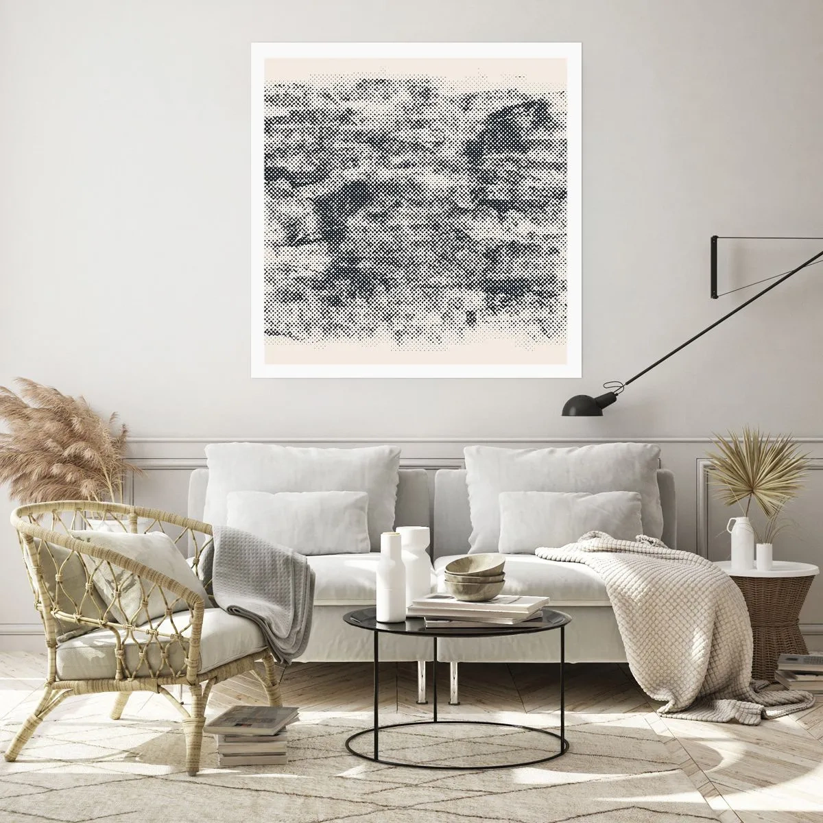 Pôster - Composição nebulosa - 60x60 cm