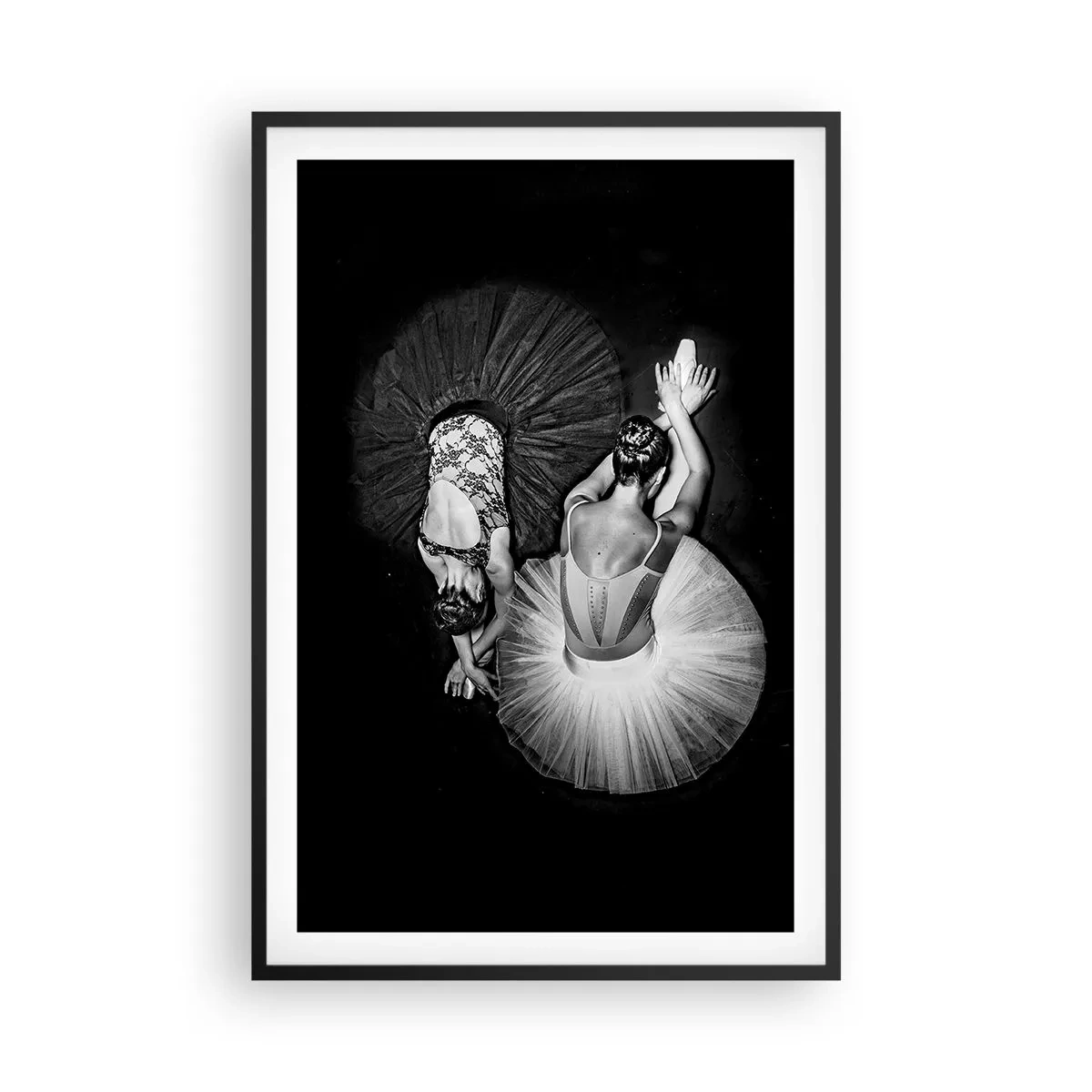 Pôster com moldura preta - Jin e yang – o equilíbrio perfeito - 61x91 cm