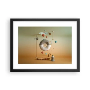 Pôster com moldura preta - Nada pode acontecer - 40x30 cm