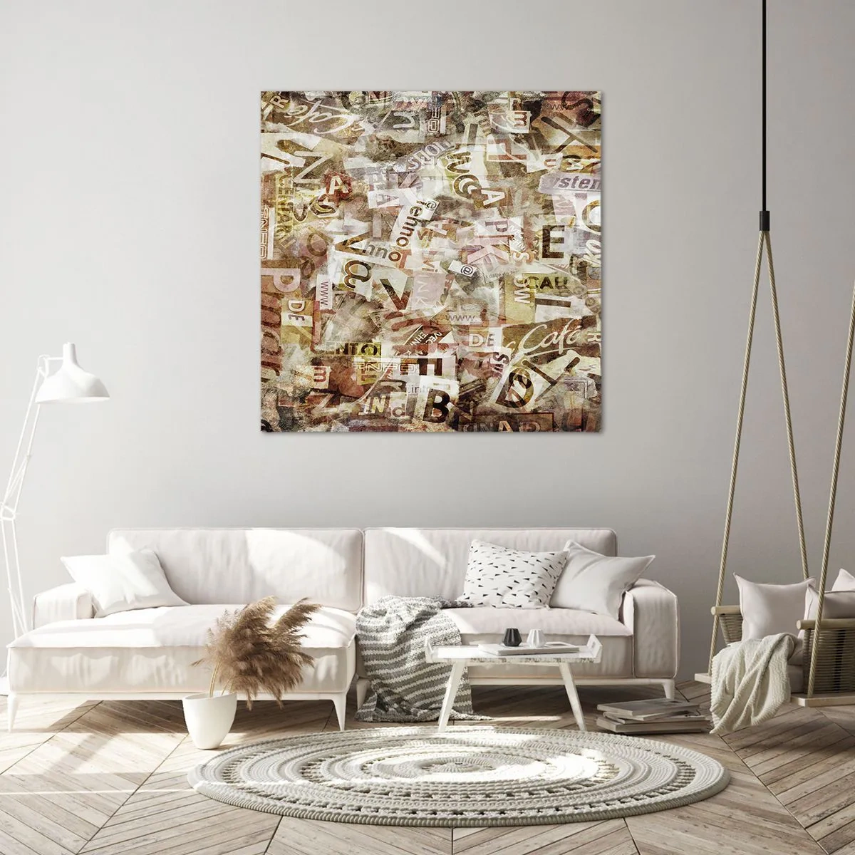 Quadro em tela - Unificando a conversa fiada - 60x60 cm