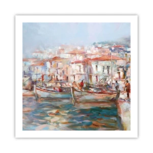 Pôster - Férias em pastel - 60x60 cm