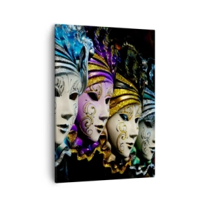 Quadro em tela - Mistério em ouro e prata - 50x70 cm