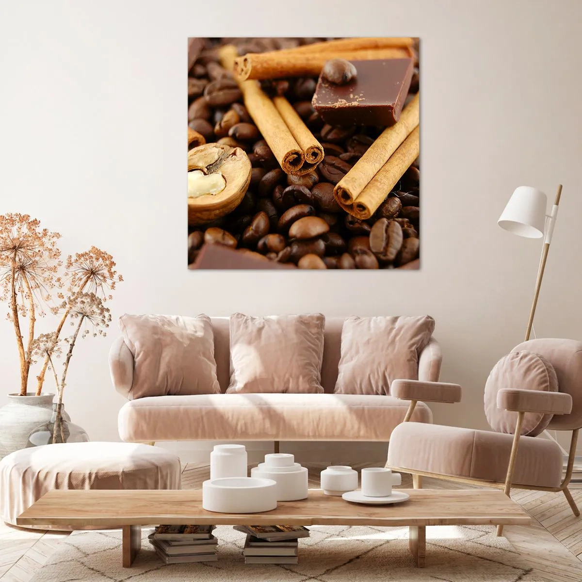 Quadro em tela - Concerto de aromas - 40x40 cm