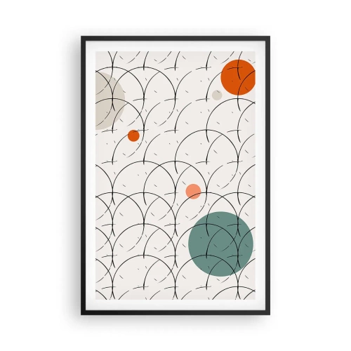 Pôster com moldura preta - No espírito da pop art - 61x91 cm