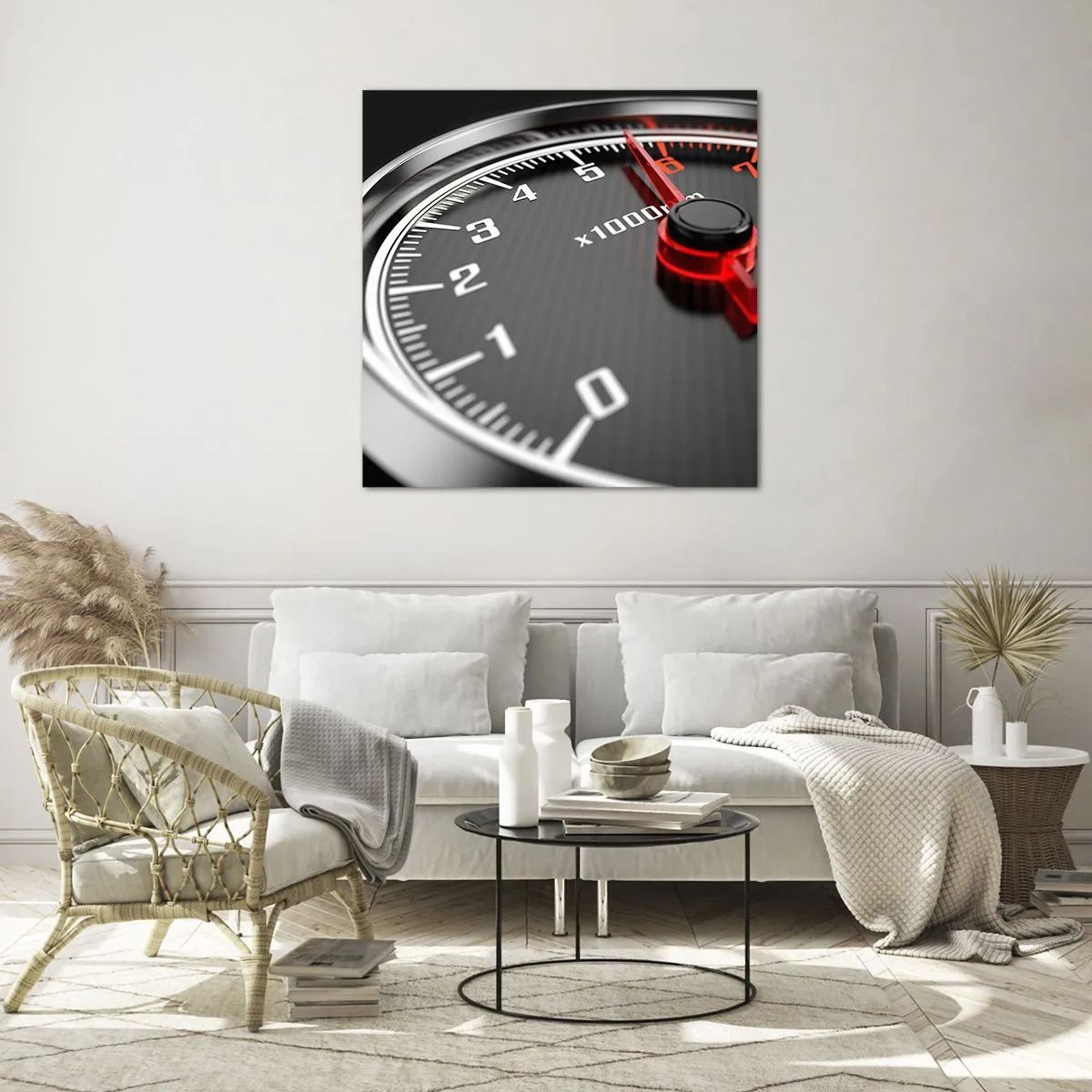 Quadro em vidro - Aceleração máxima - 40x40 cm