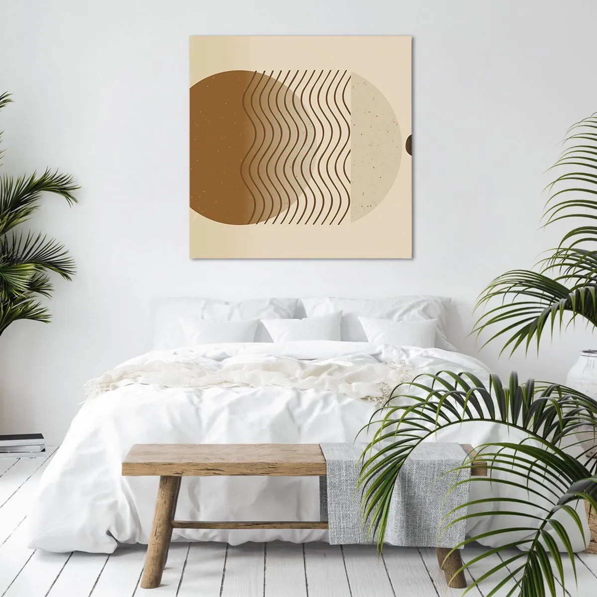 Quadro em tela - Sobre a origem das figuras geométricas - 30x30 cm