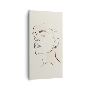 Quadro em tela - Olhar orgulhoso - 65x120 cm