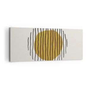 Quadro em tela - Abstração a tremer com o calor - 120x50 cm