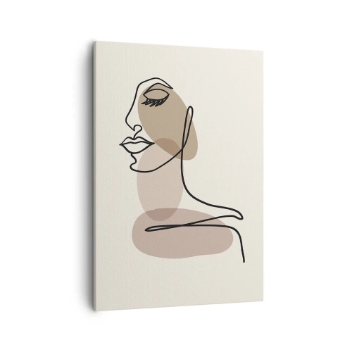 Quadro em tela - Ouvindo-se a si própria - 50x70 cm