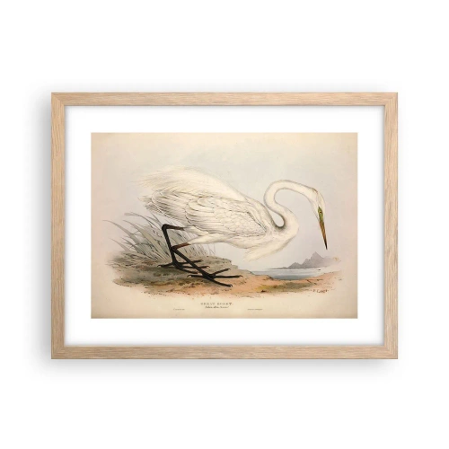 Pôster com moldura de carvalho claro - A senhora nos juncos - 40x30 cm