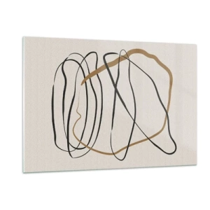 Quadro em vidro - Composição – dança em loop - 120x80 cm