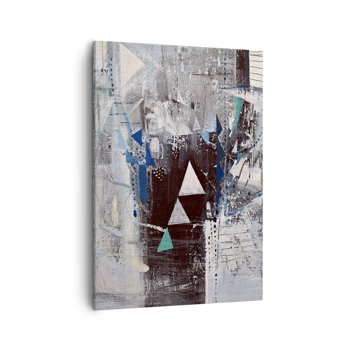 Quadro em tela - A ordem superior dos triângulos - 50x70 cm