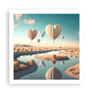 Pôster - O amor permite se reerguer - 60x60 cm