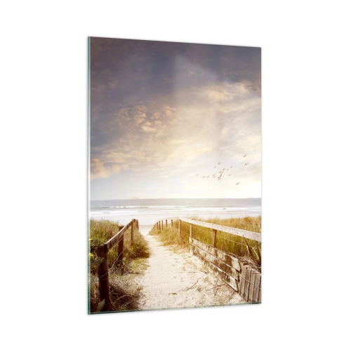 Quadro em vidro - Espaço de paz - 50x70 cm