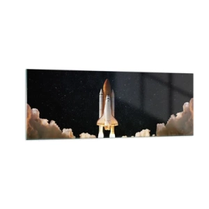 Quadro em vidro - Ad astra! - 140x50 cm