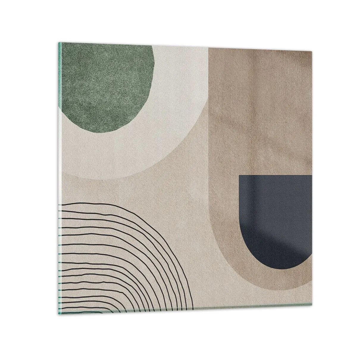 Quadro em vidro - A gentileza do oval - 60x60 cm