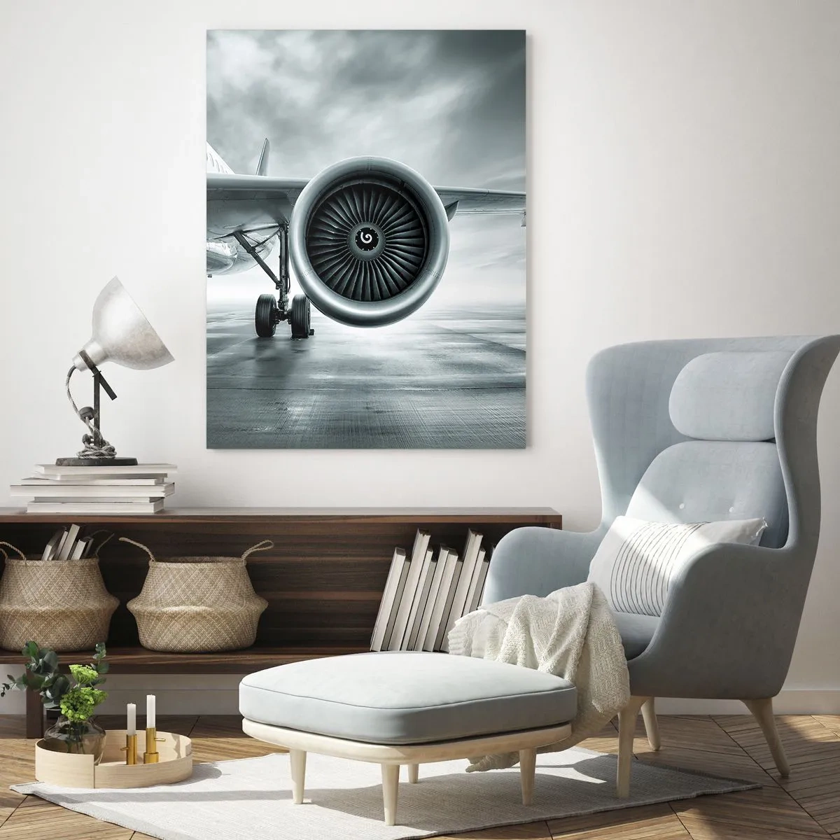 Quadro em vidro - Há poder! - 50x70 cm