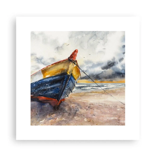 Pôster - Descanse na costa - 30x30 cm