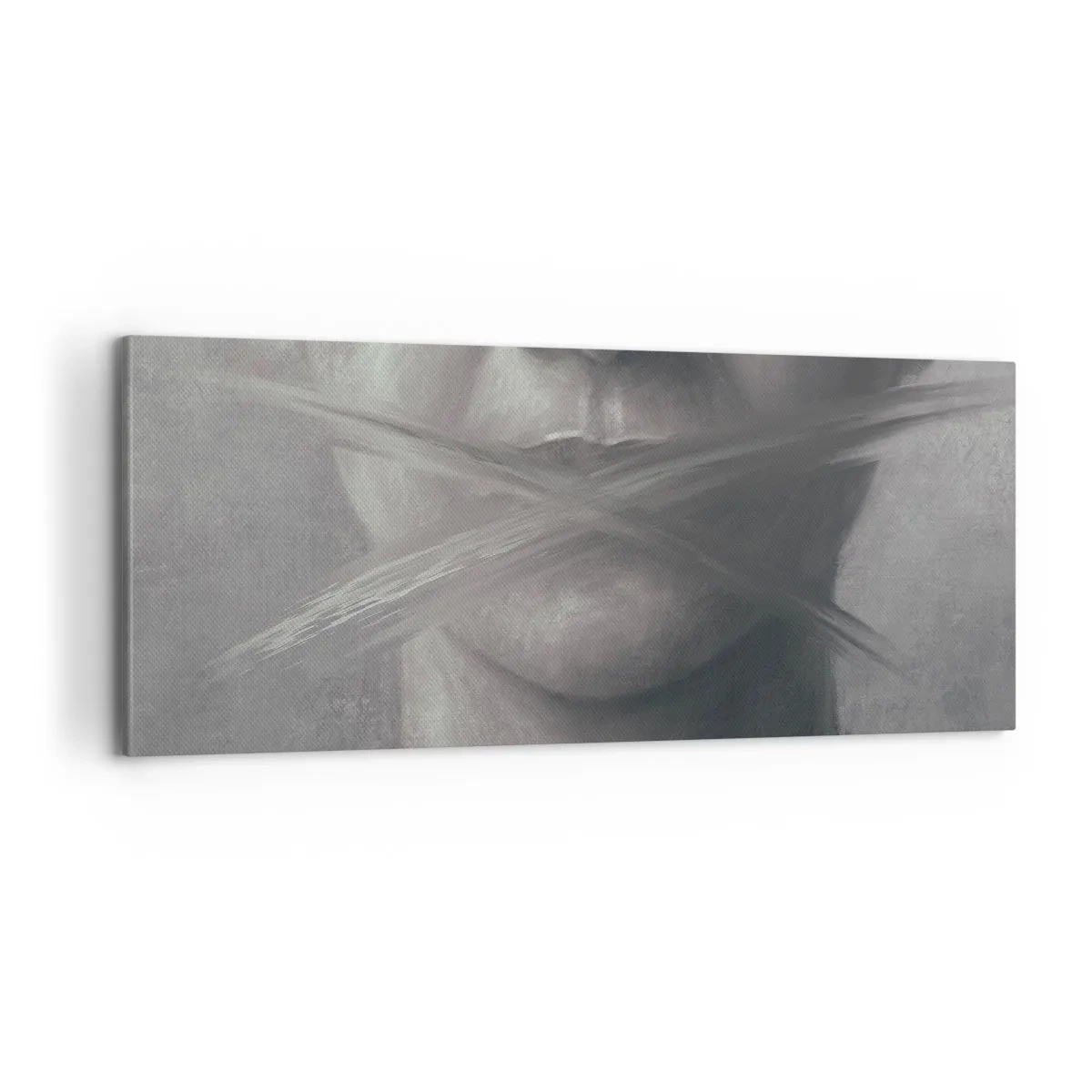 Quadro em tela - Nem uma palavra - 100x40 cm