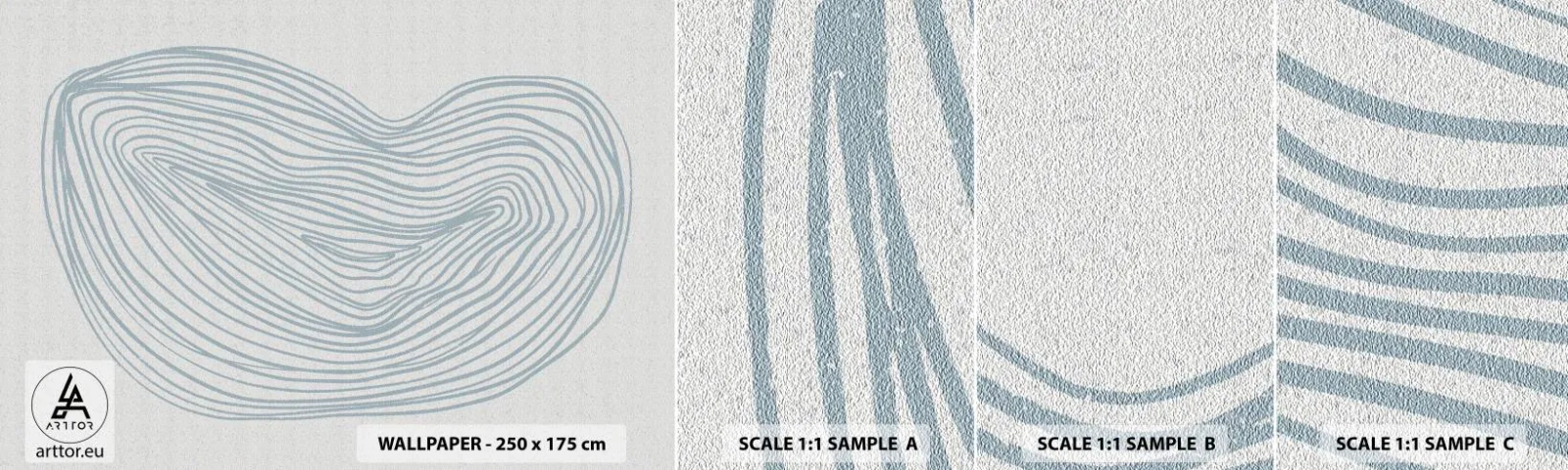 Amostra de Papel de Parede Standard Eco - Deixe cair o sorriso - Minimalismo, Boho, Pedaço - 100x30 cm