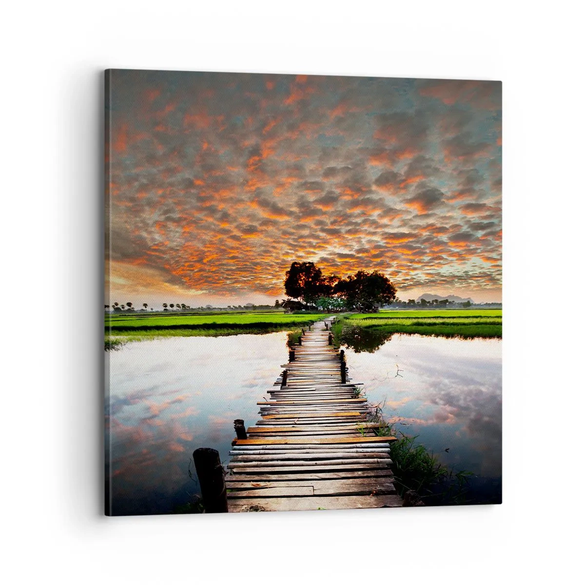 Quadro em tela - Abra os braços - respire - 70x70 cm