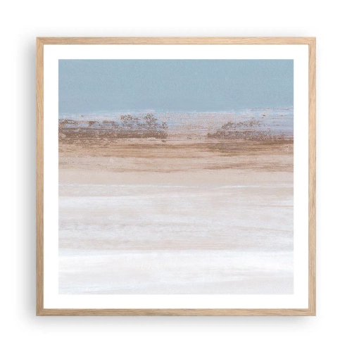 Pôster com moldura de carvalho claro - Paisagem ambígua - 60x60 cm