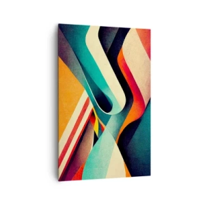 Quadro em tela - Composição intensa - 80x120 cm