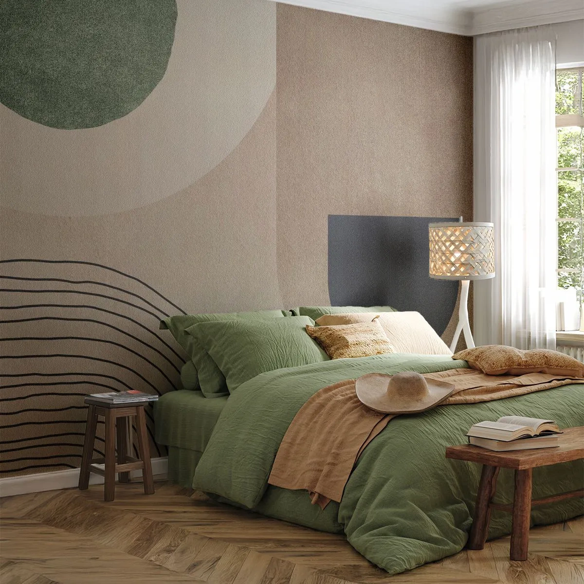 Papel de Parede Standard Eco - A gentileza do oval - Minimalismo, Pedaço, Abstração - 400x280 cm
