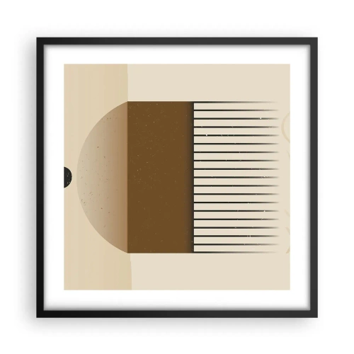 Pôster com moldura preta - Diferentes estados - 50x50 cm