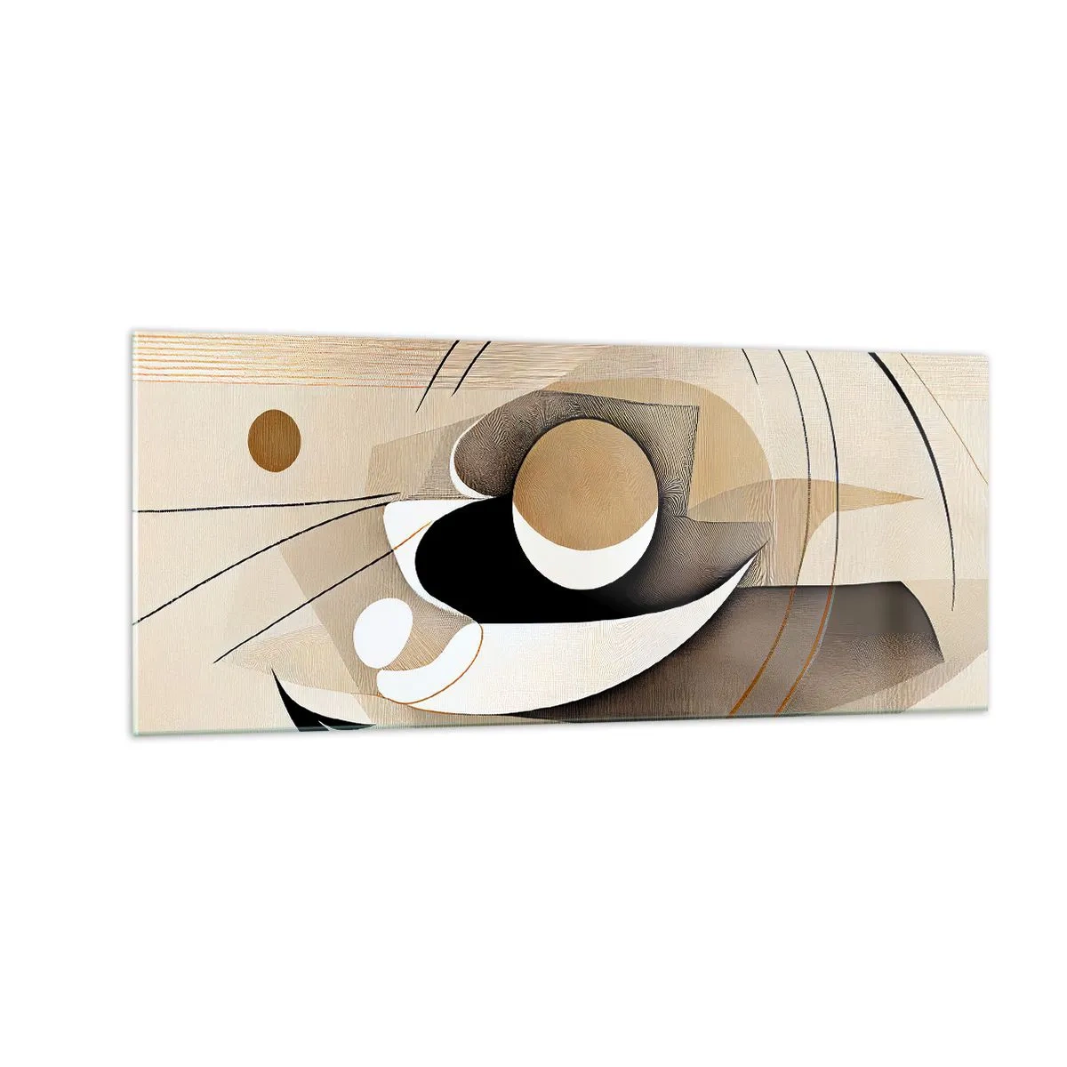 Quadro em vidro - Composição: a essência da palavra - 100x40 cm