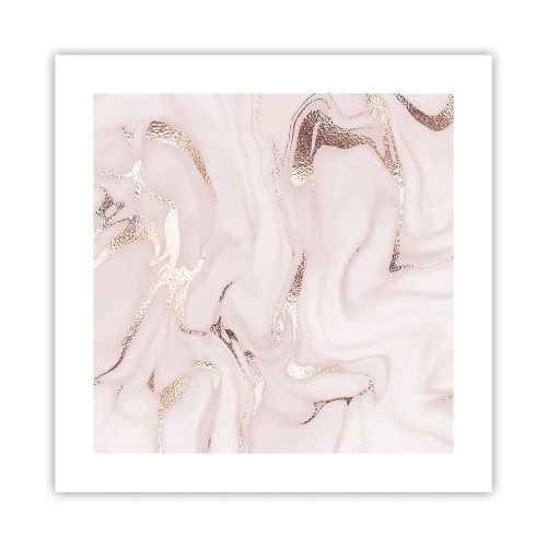 Pôster - Num lenço cor-de-rosa - 40x40 cm