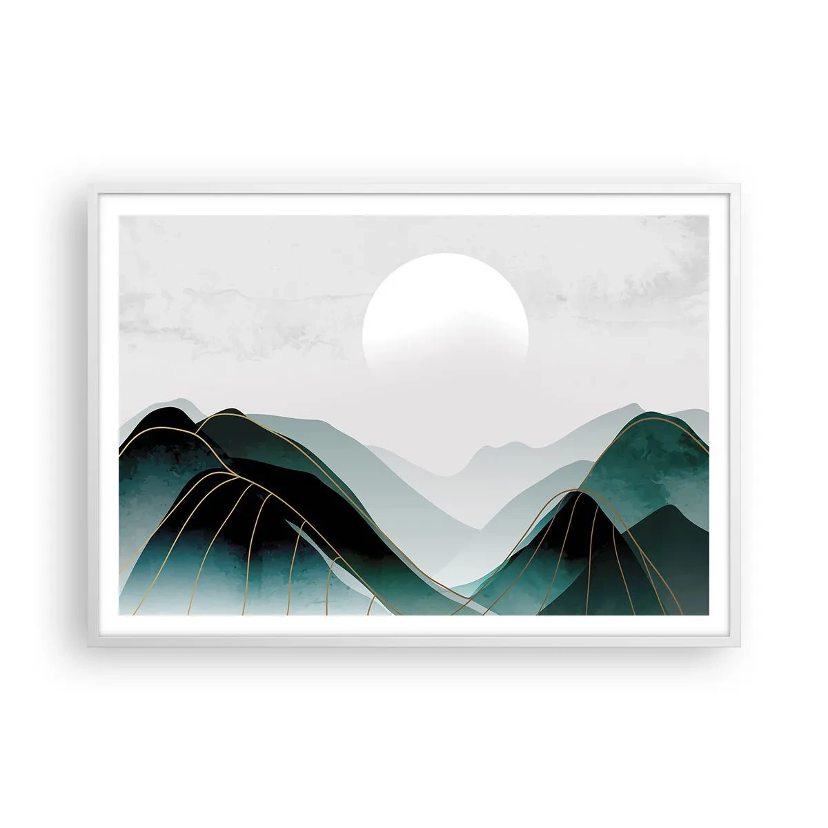 Pôster em moldura branca - Em plena majestade - 100x70 cm