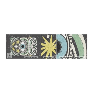 Amostra de papel de parede autocolante Deluxe Sticker - Rituais tribais - Boho, Olho, Pastel - 100x30 cm