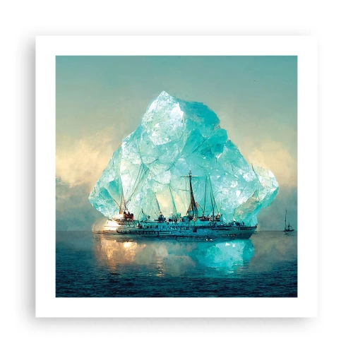 Pôster - Diamante Ártico - 50x50 cm