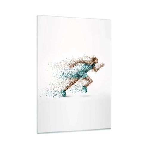 Quadro em vidro - A vida é uma corrida - 50x70 cm