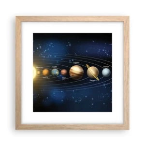 Pôster com moldura de carvalho claro - Um de dez - 30x30 cm