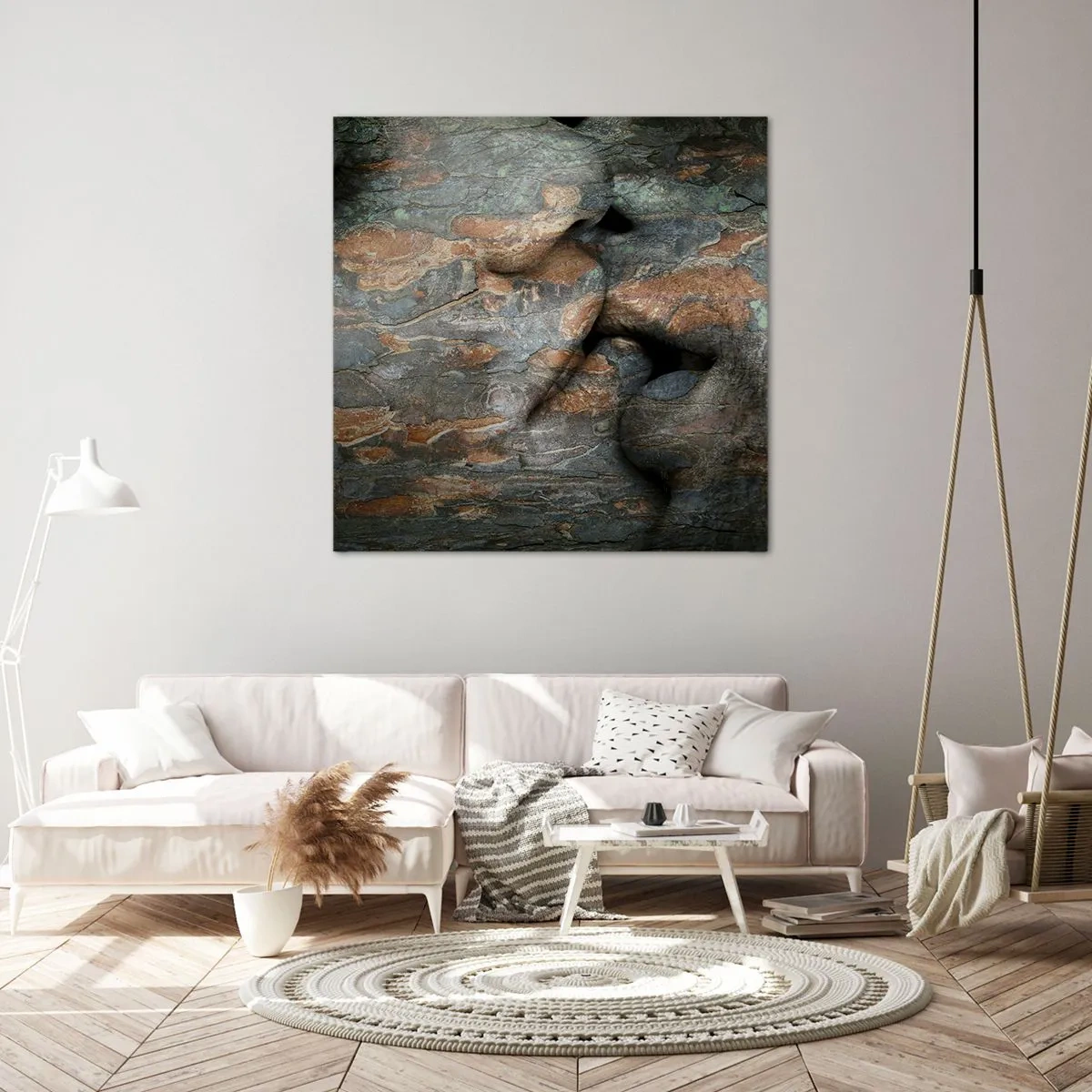 Quadro em tela - Juntos para sempre - 40x40 cm