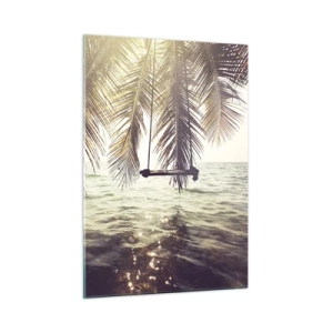 Quadro em vidro - Deixe-se levar pela imaginação - 50x70 cm