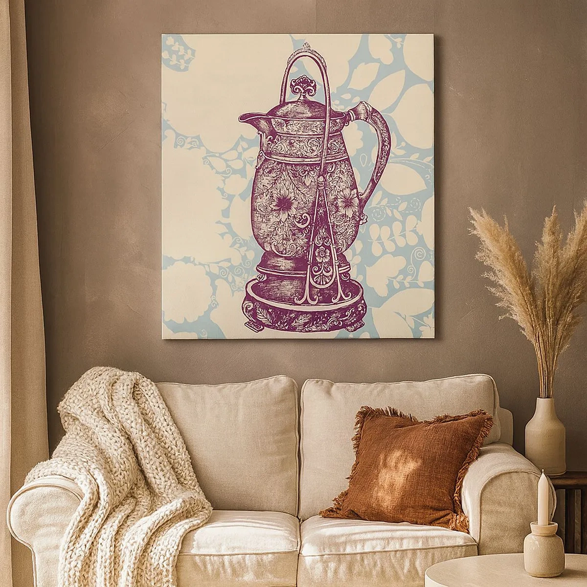 Quadro em tela - A beleza da vida cotidiana - 30x30 cm