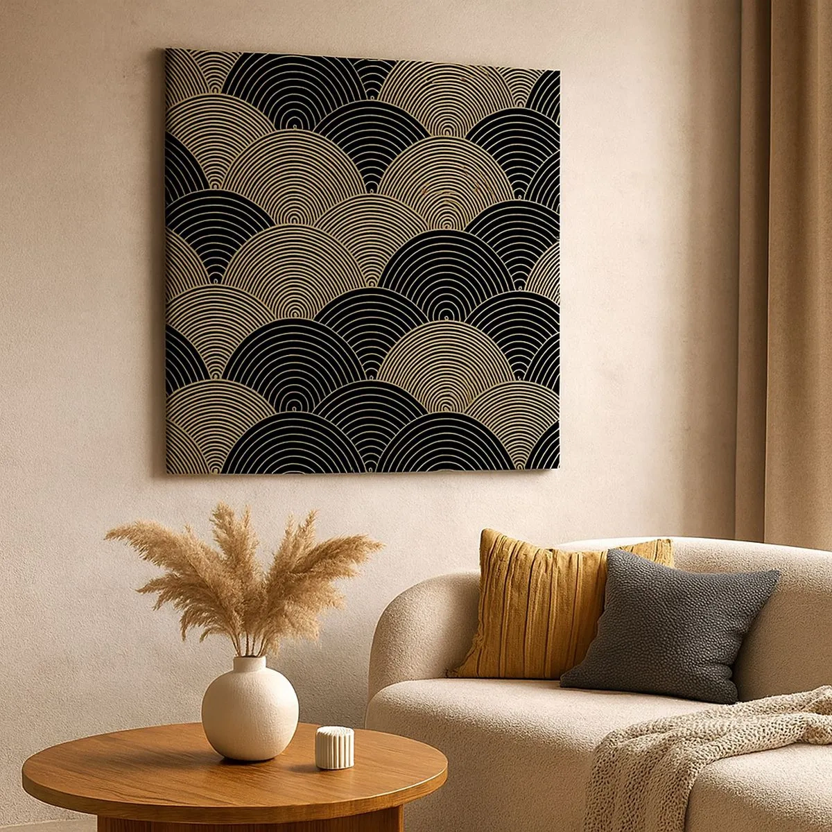 Quadro em tela - Unidade na multiplicidade - 30x30 cm