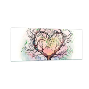 Quadro em vidro - Juntos contra os vendavais - 100x40 cm