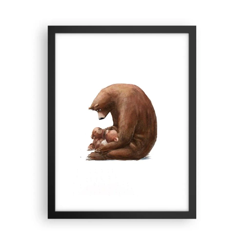 Pôster com moldura preta - Doces sonhos, crianças - 30x40 cm