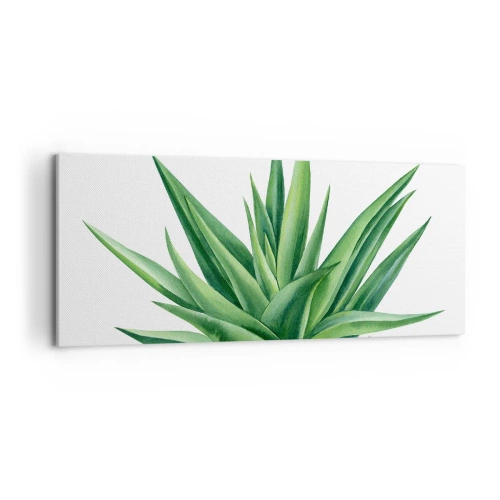 Quadro em tela - Verde – força – vida - 120x50 cm